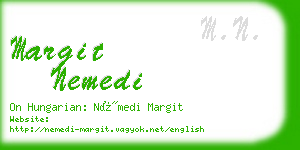 margit nemedi business card